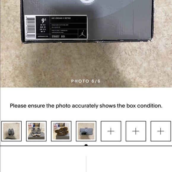 Air Jordan 11 Cool Grey - Picture 6 of 6